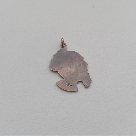 Vintage Designer 9K 9CT Yellow Gold Australian Indigenous Hunter Pendant Charm - Picture 3 of 3